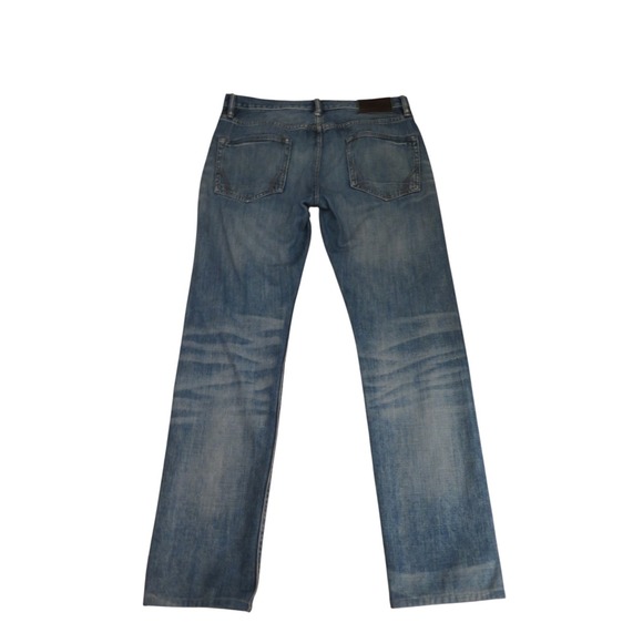 All Saints Blue Slim Straight Jeans - Picture 5 of 12